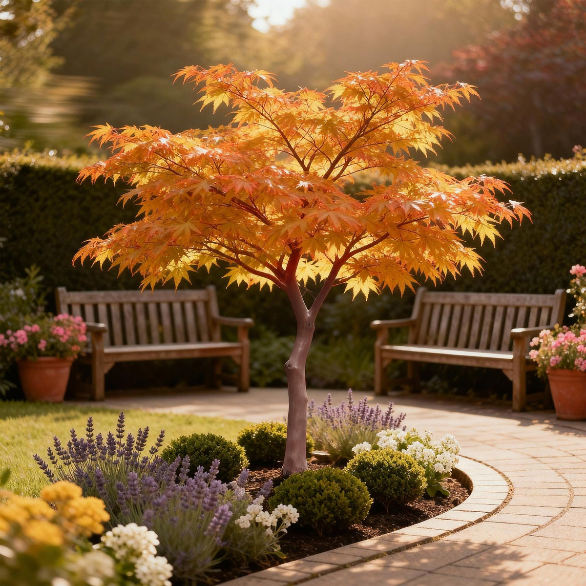 Acer palmatum 'Sangokaku' (Japanese maple) – 3 plants, Ø12 cm, 35 cm high – photo 5