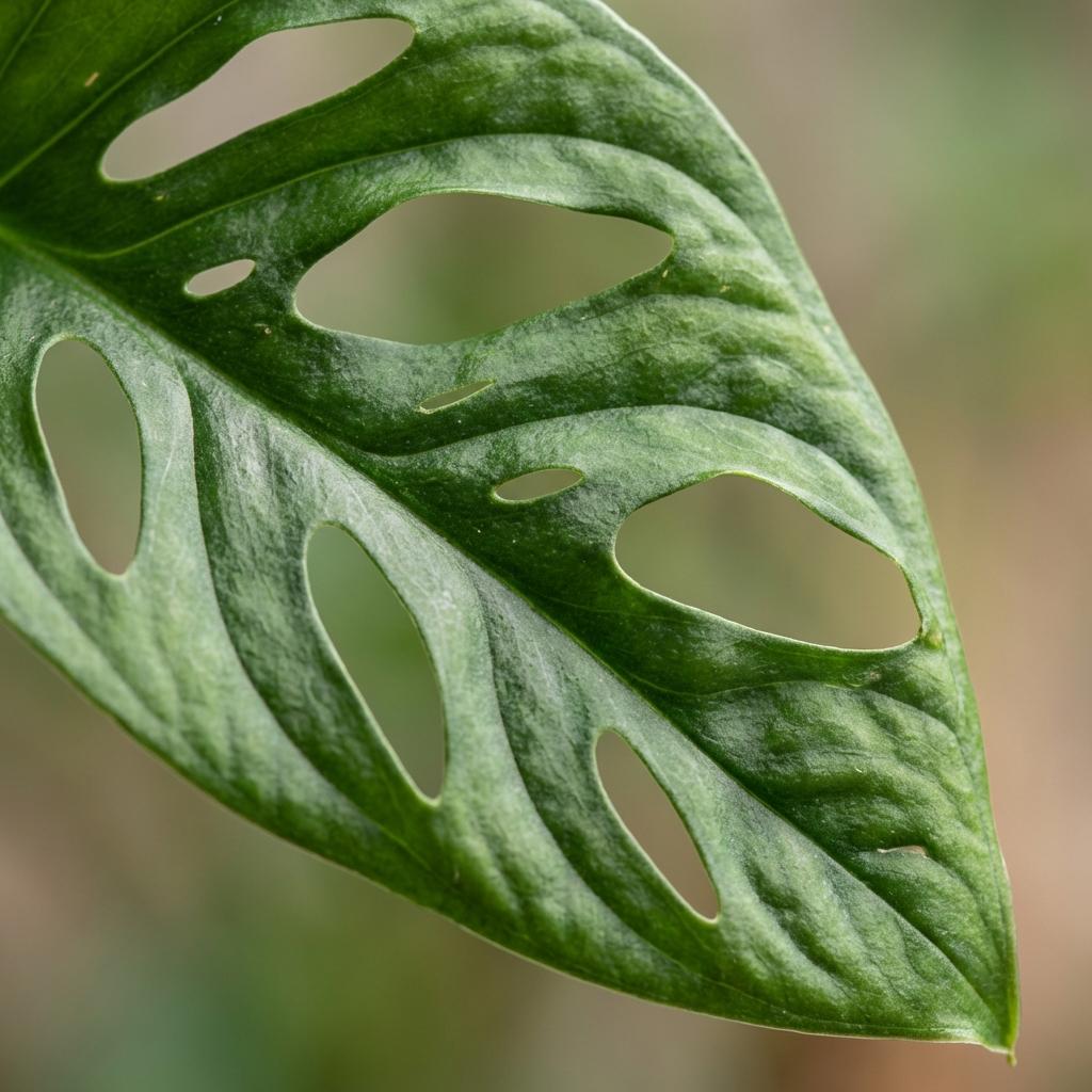 Abe-maske (Monstera) – Ø19 cm, 90 cm høj