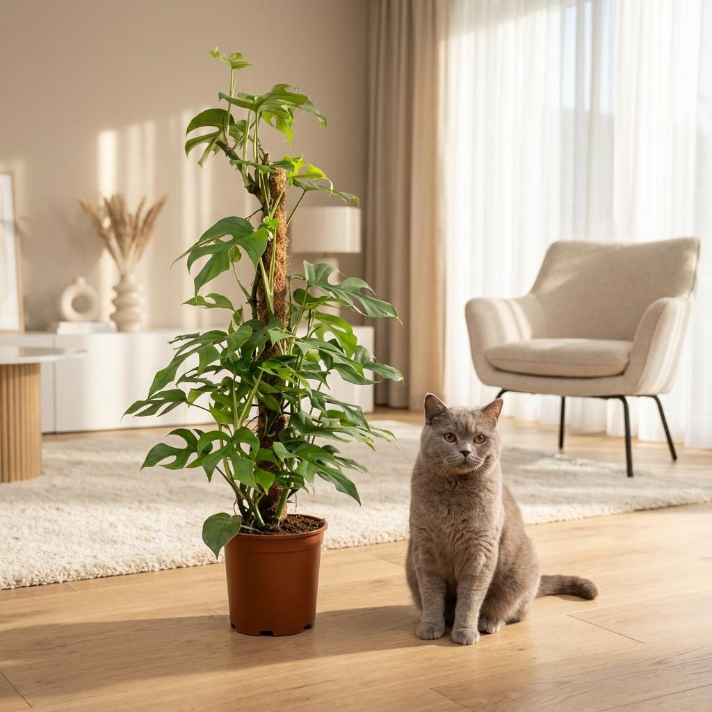 Monstera Minima (mini-monstera) – Ø19 cm, 90 cm høj – billede 3