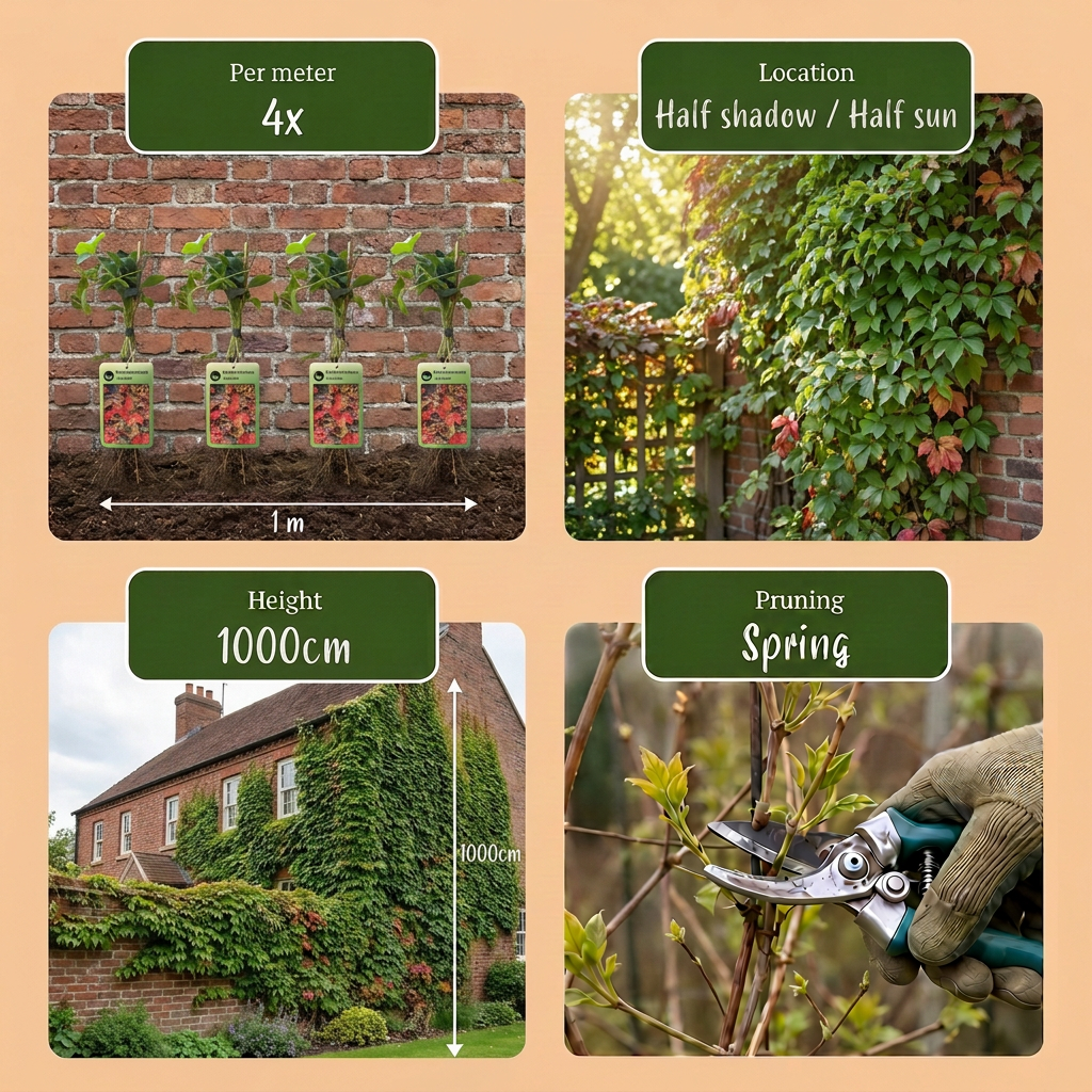 Parthenocissus tricuspidata 'Veitchii Boskoop' (vigne vierge) – jaune – Ø9 cm, 35 cm de haut – photo 5