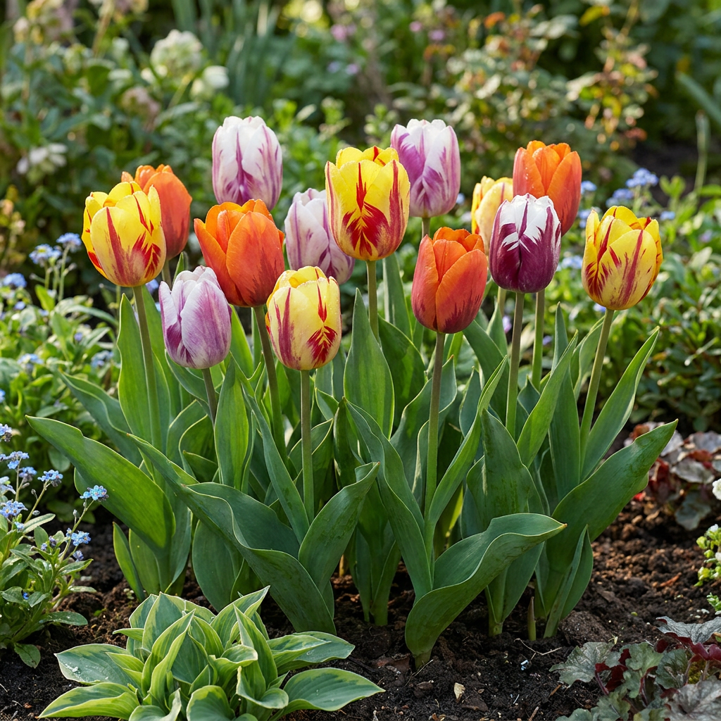 Tulpenmix 'Flaming Beauty' – 15 Blumenzwiebeln (Zwiebelgröße 11/12)