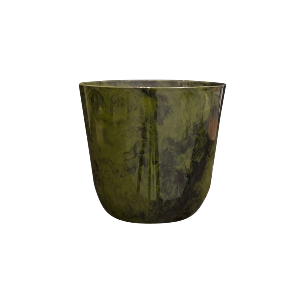 Pot Palermo marbre vert D40 x H36