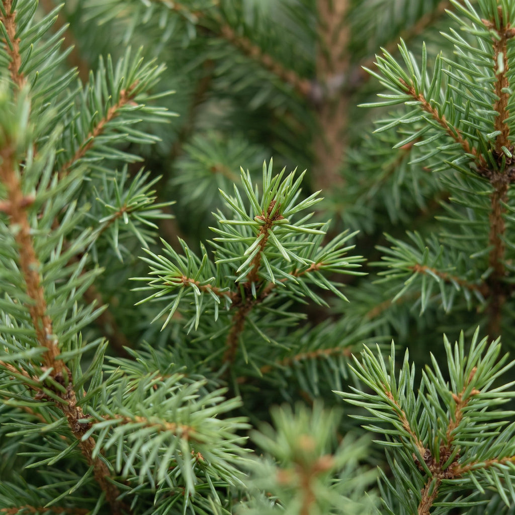 4× Picea glauca Conica (petit sapin de Noël) avec panier – Ø17 cm, 65 cm de haut