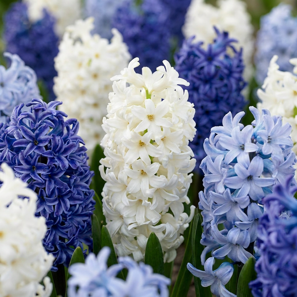 Hyazinthenmix 'Blue Water' – 40 Blumenzwiebeln (Zwiebelgröße 14/15)