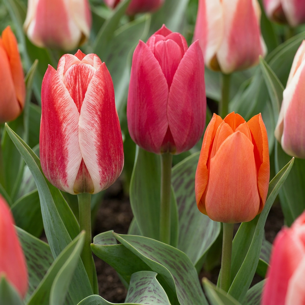 Greigii-Tulpen-Mix (Tulipa greigii) – 160 Blumenzwiebeln (Zwiebelgröße 11/14)