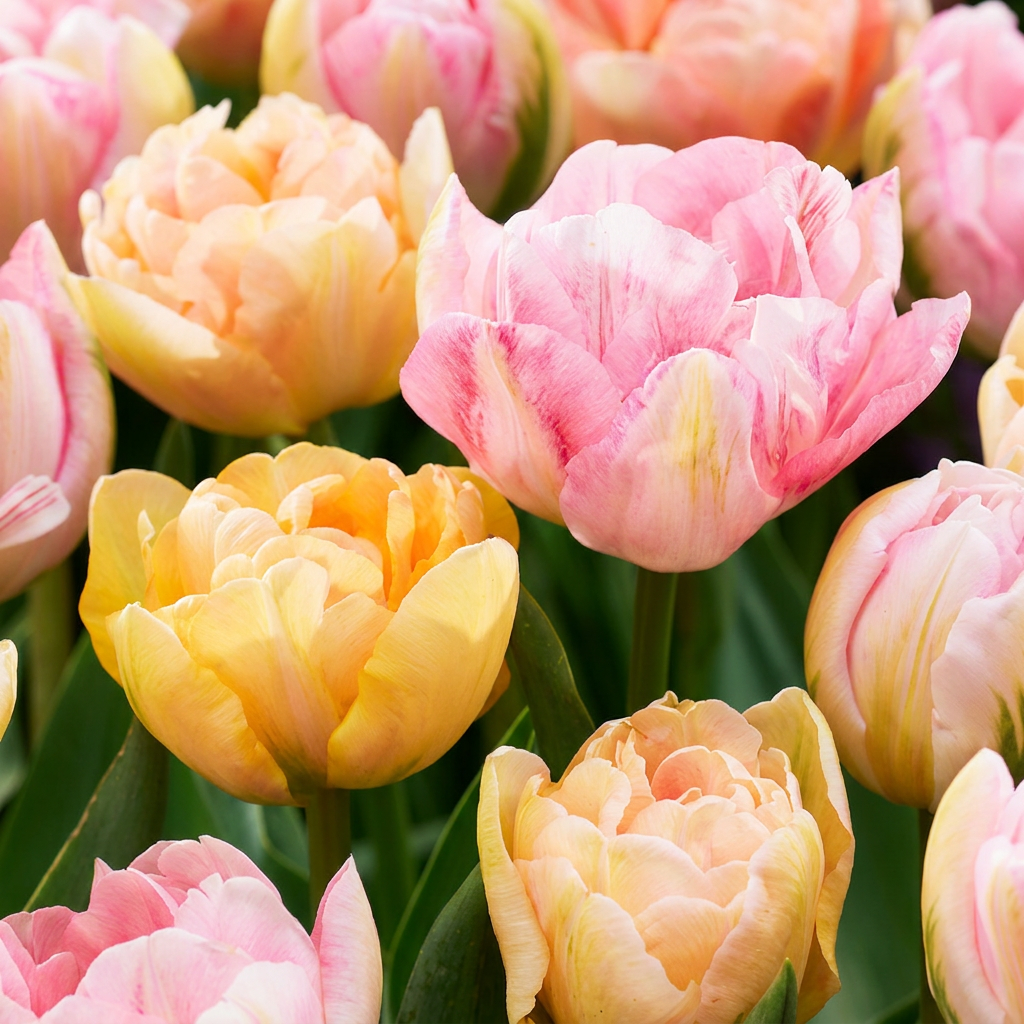 Tulp 'Peaches & Kisses' – 12 bloembollen (bolmaat 11/12)