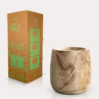 Topf - Holz hellbraun - Pia Topf - M - H25 B23