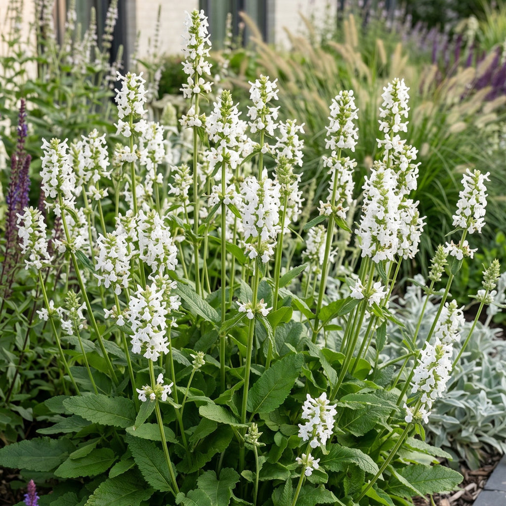 Stachys officinalis alba (Alpen-Königskerze) – weiß – Ø 11 cm, 15–25 cm hoch – Bild 5