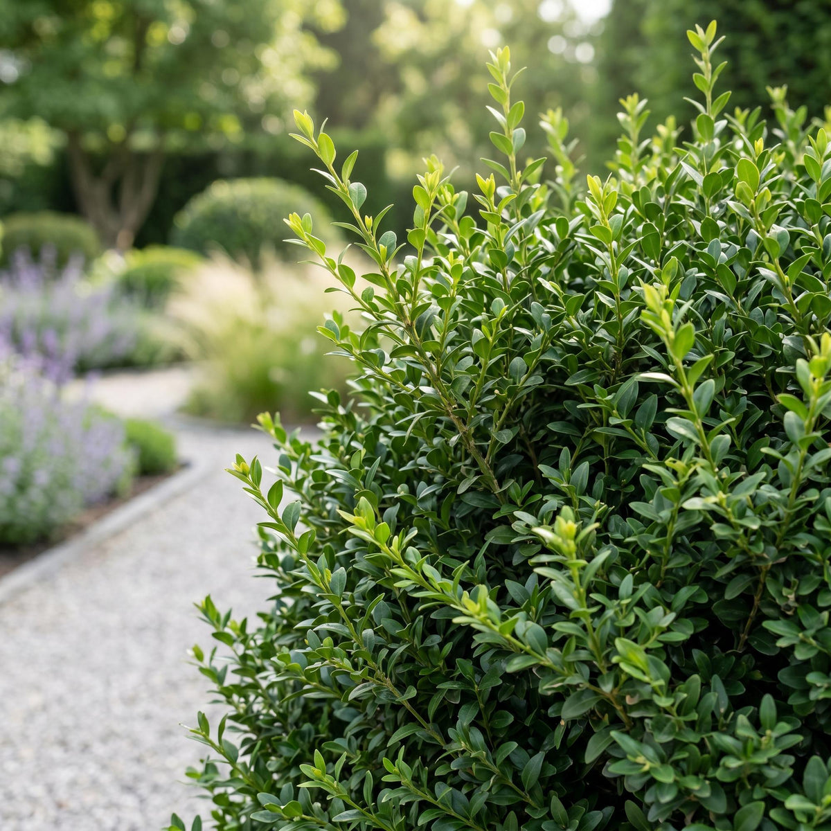 Buxus sempervirens (Buchsbaum) – 24 Pflanzen, Ø 9 cm, 20–25 cm hoch
