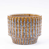 Pot Echo Rustic blue/brown - D10.8 H9 cm