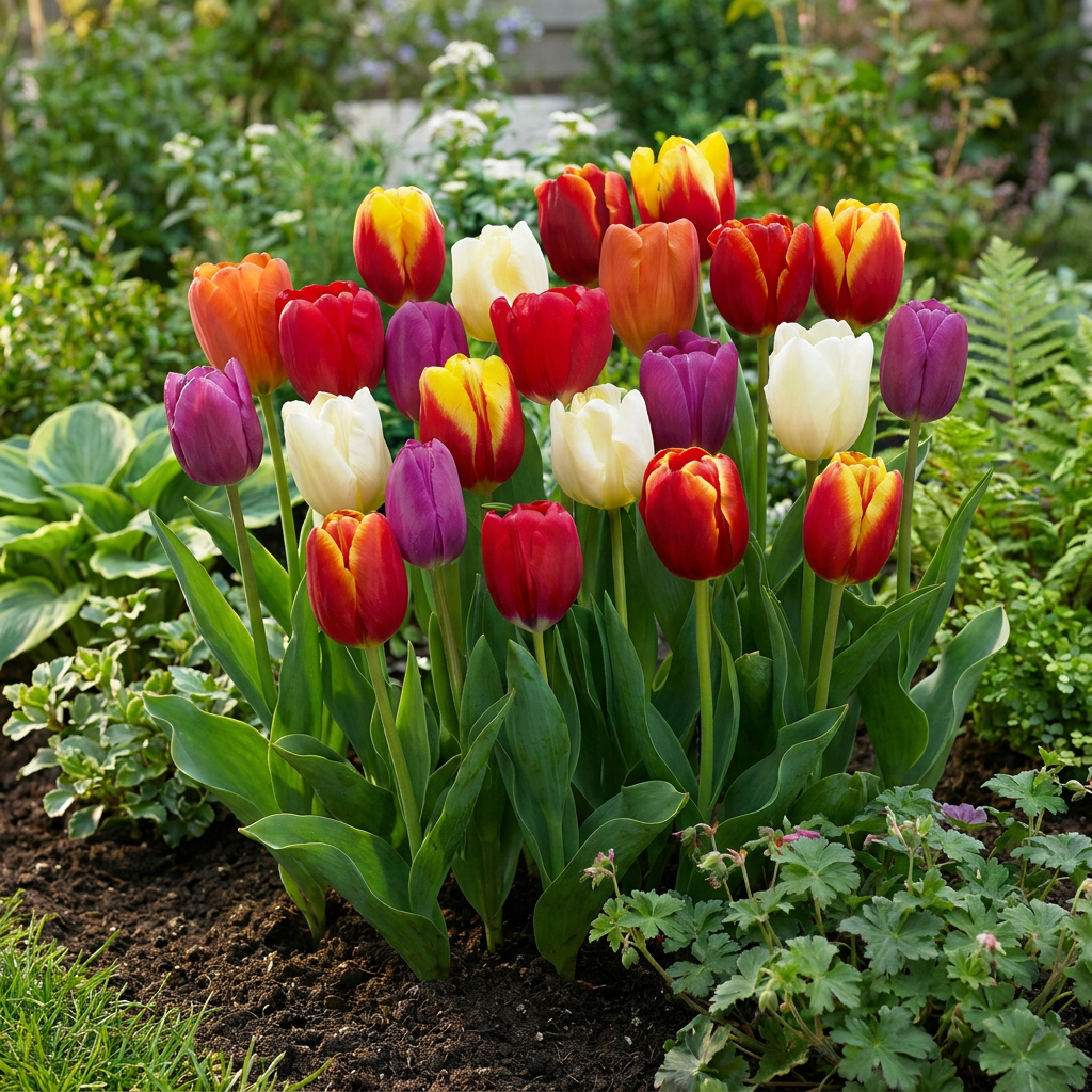 Tulpenmix 'Triumph' – 120 Blumenzwiebeln (Zwiebelgröße 11/12)