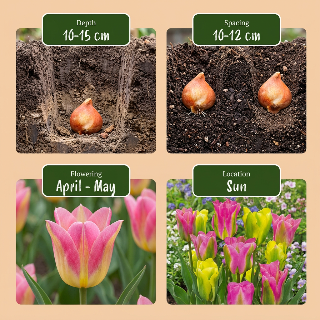 Tulipe 'Strawberry Lemonade' – 12 bulbes (taille 11/12)