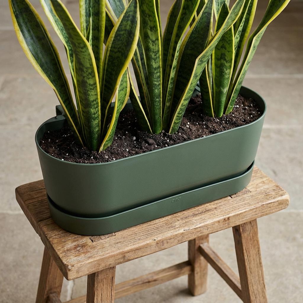 Elho Pot Greenville Easy Balcony D25cm - Leaf Green