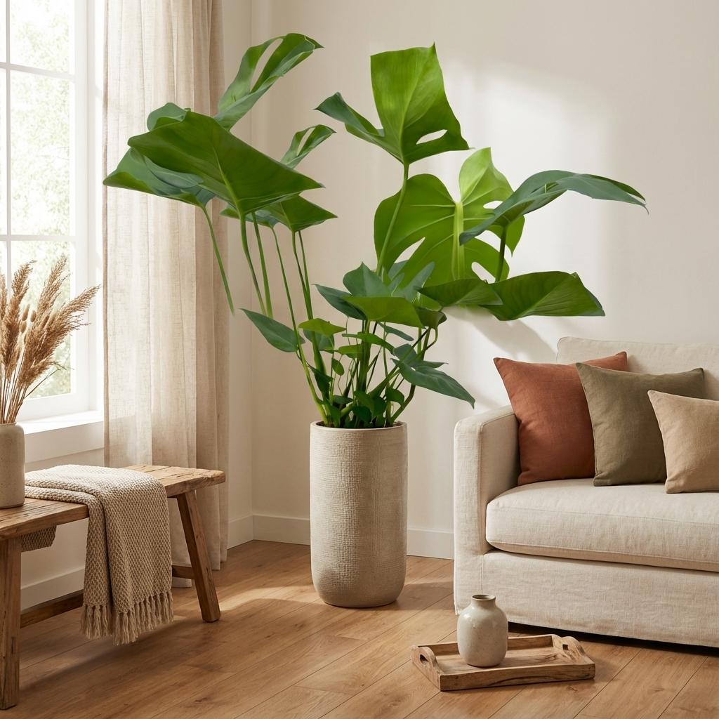 Monstera (gatenplant) – Ø17 cm, 70 cm hoog