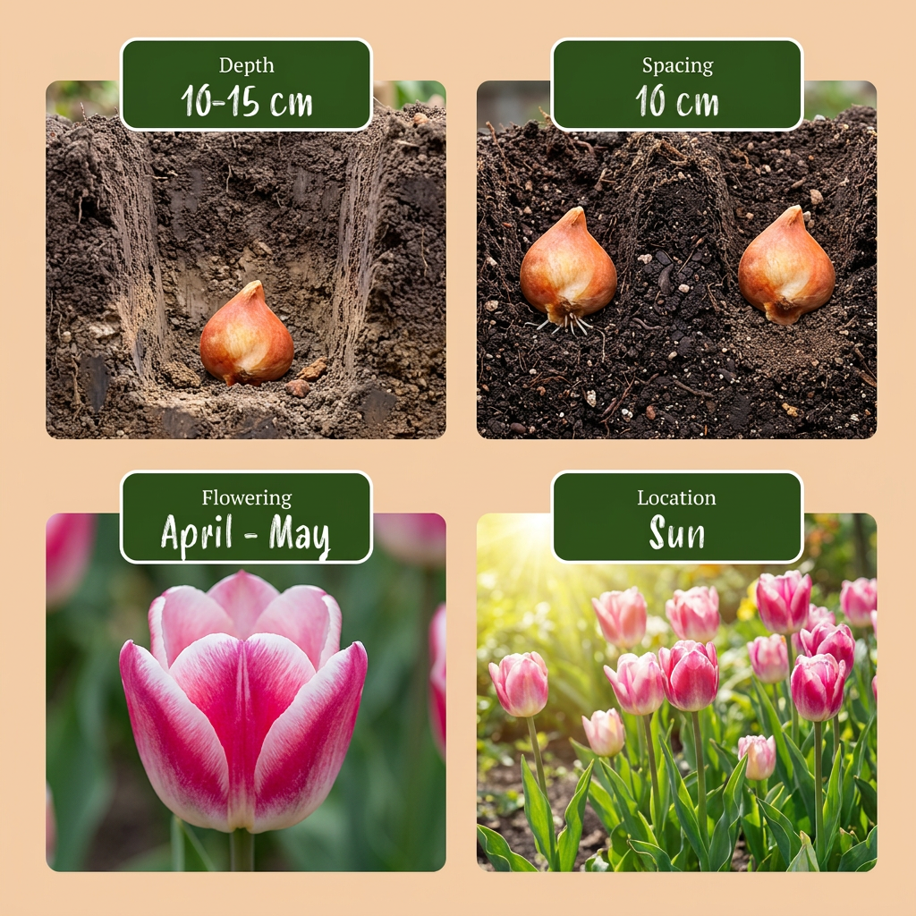 Tulpe 'Mata Hari' – 48 Blumenzwiebeln (Zwiebelgröße 11/12)