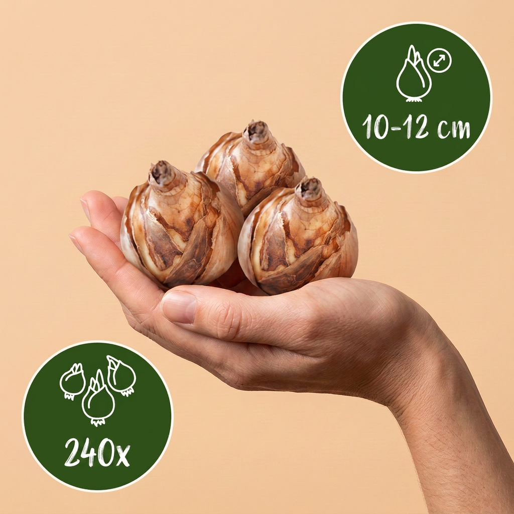 Blumenzwiebelpaket Feuchter Garten – 240 Blumenzwiebeln (Zwiebelgröße 10/12)