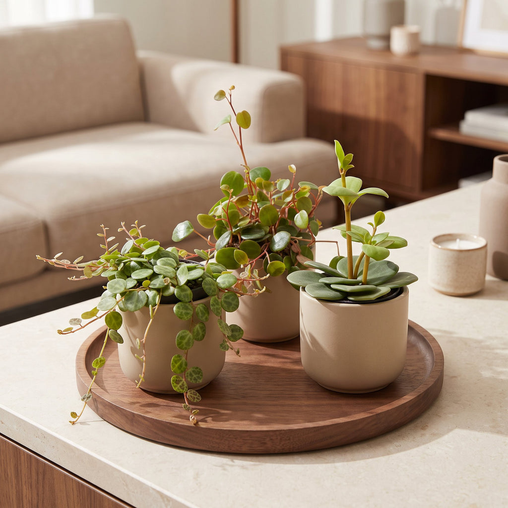 3× Baby Peperomia Mix – Ø6 cm, 5–15 cm høj
