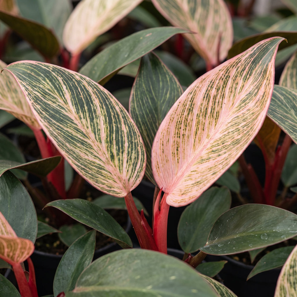 Philodendron Pink Bikini – Ø6 cm, 10 cm de haut