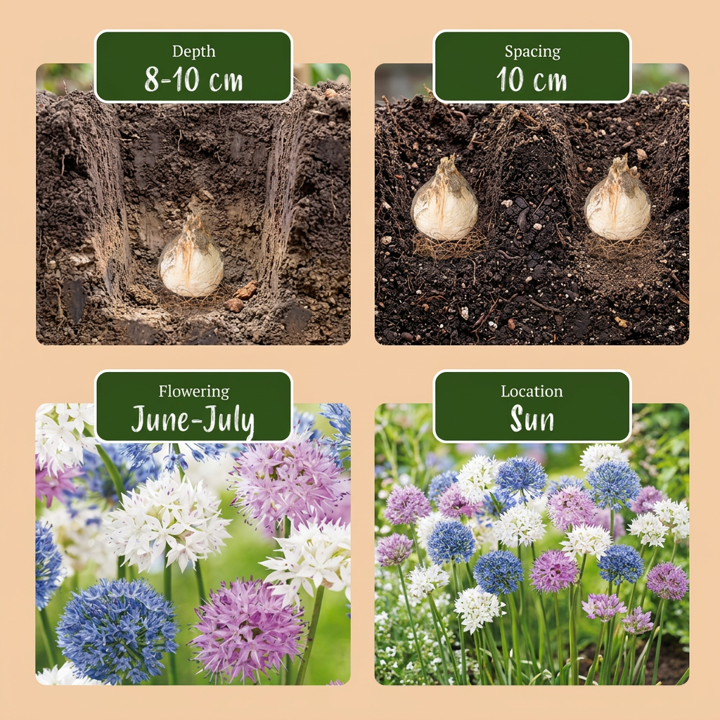 Zierlauch 'Buzzing Beauties' – 120 Blumenzwiebeln (Zwiebelgröße 6/7)