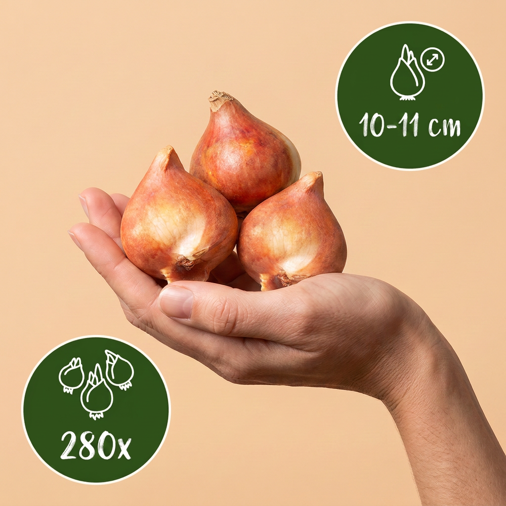 Zwarte tulp – 280 bloembollen (bolmaat 10/11)