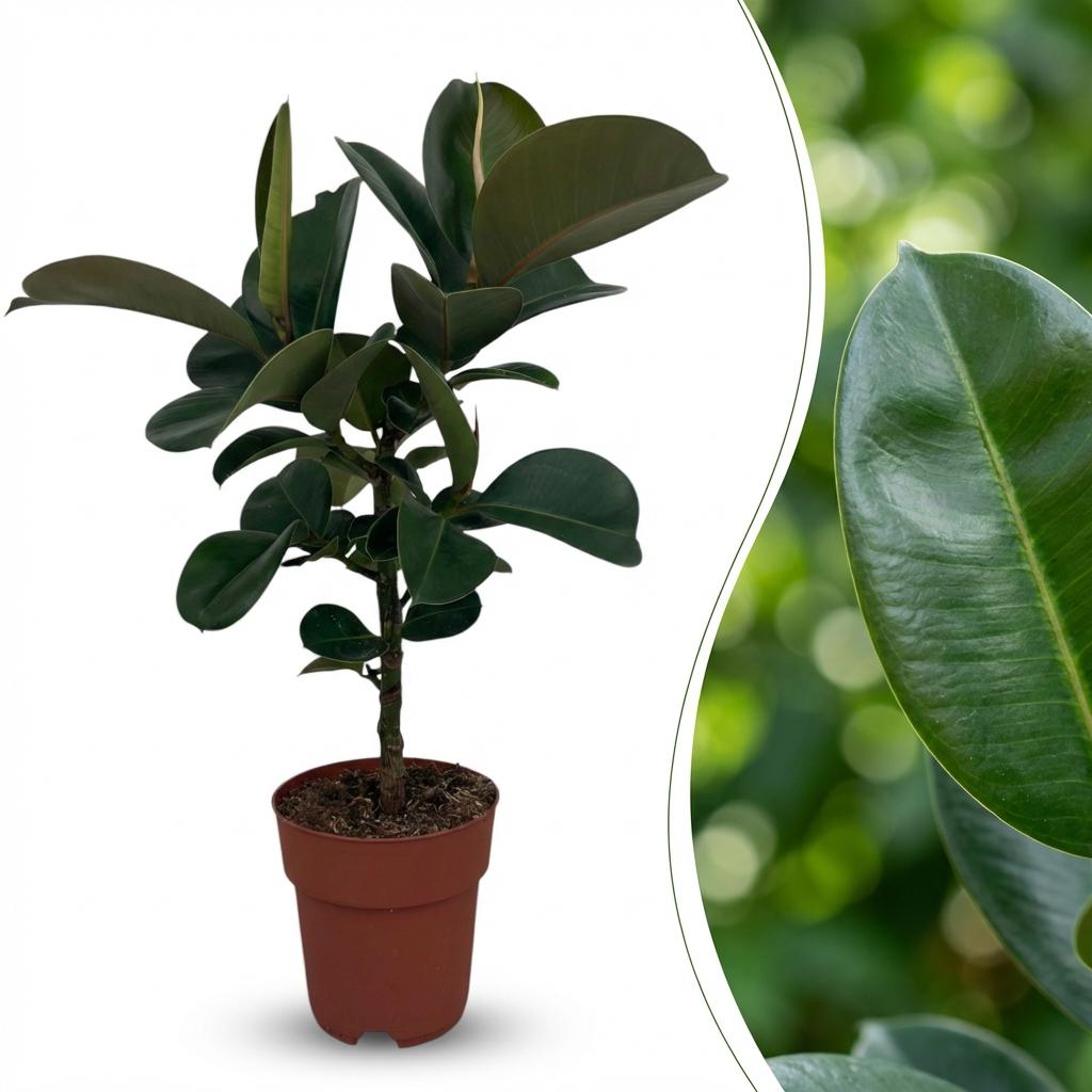 Ficus elastica Cloe (plante caoutchouc) – Ø19 cm, 65 cm de haut