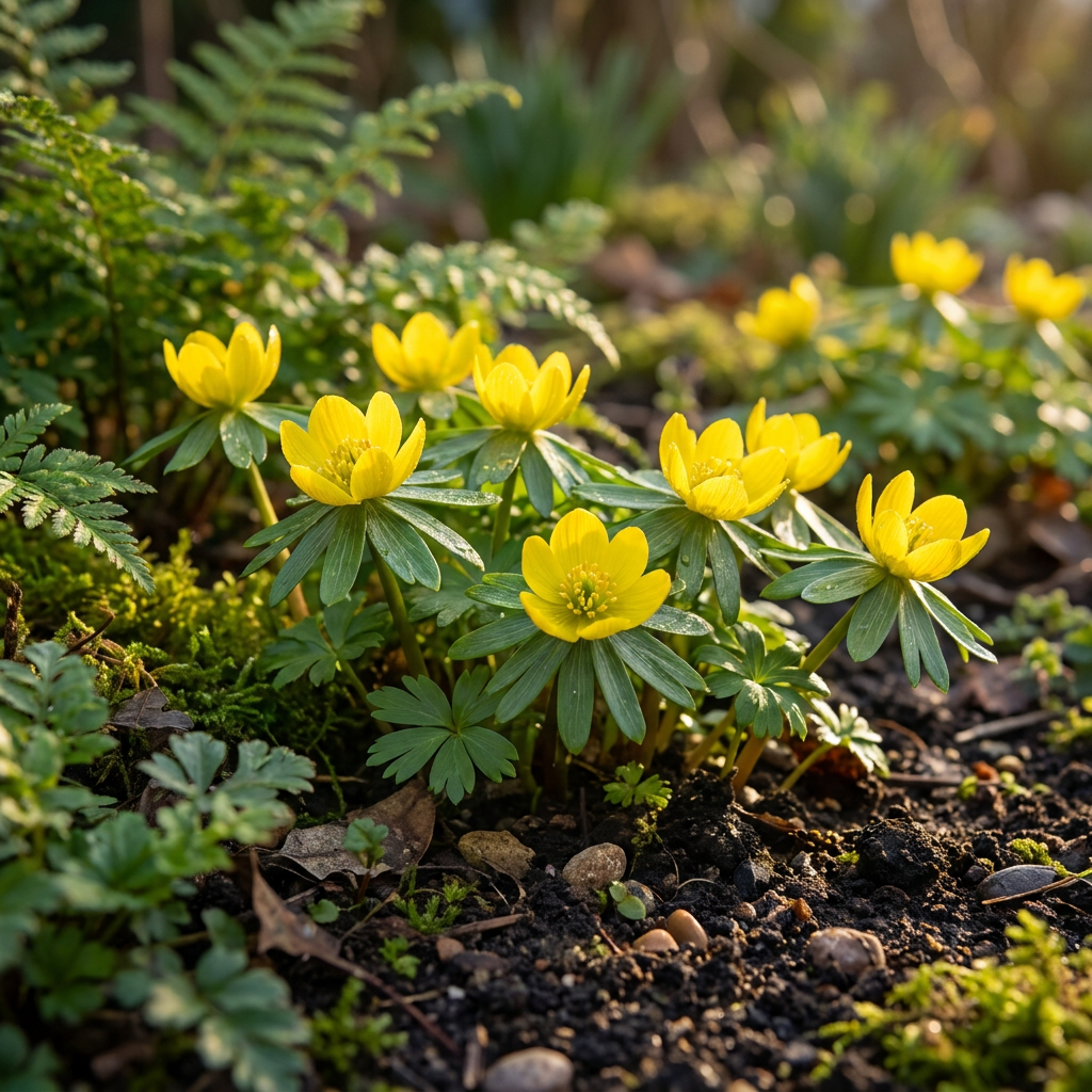 Aconit d’hiver de Cilice (Eranthis cilicica) – 25 bulbes (taille 4/5)