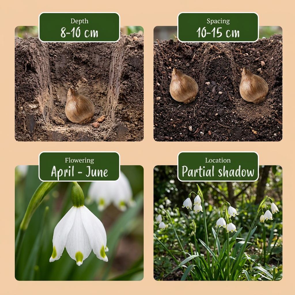 Zomerklokje (Leucojum aestivum) – 320 bloembollen (bolmaat 8/9)