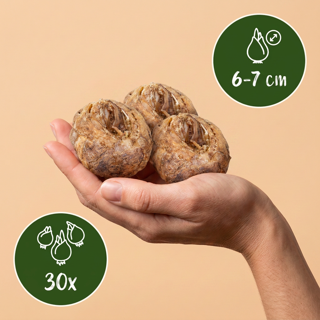 Mélange de jacinthes des bois (Fritillaria meleagris) – 30 bulbes (taille 6/7)