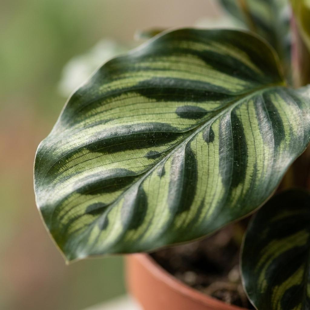 2× Calathea makoyana – Ø12 cm, 25 cm hoch