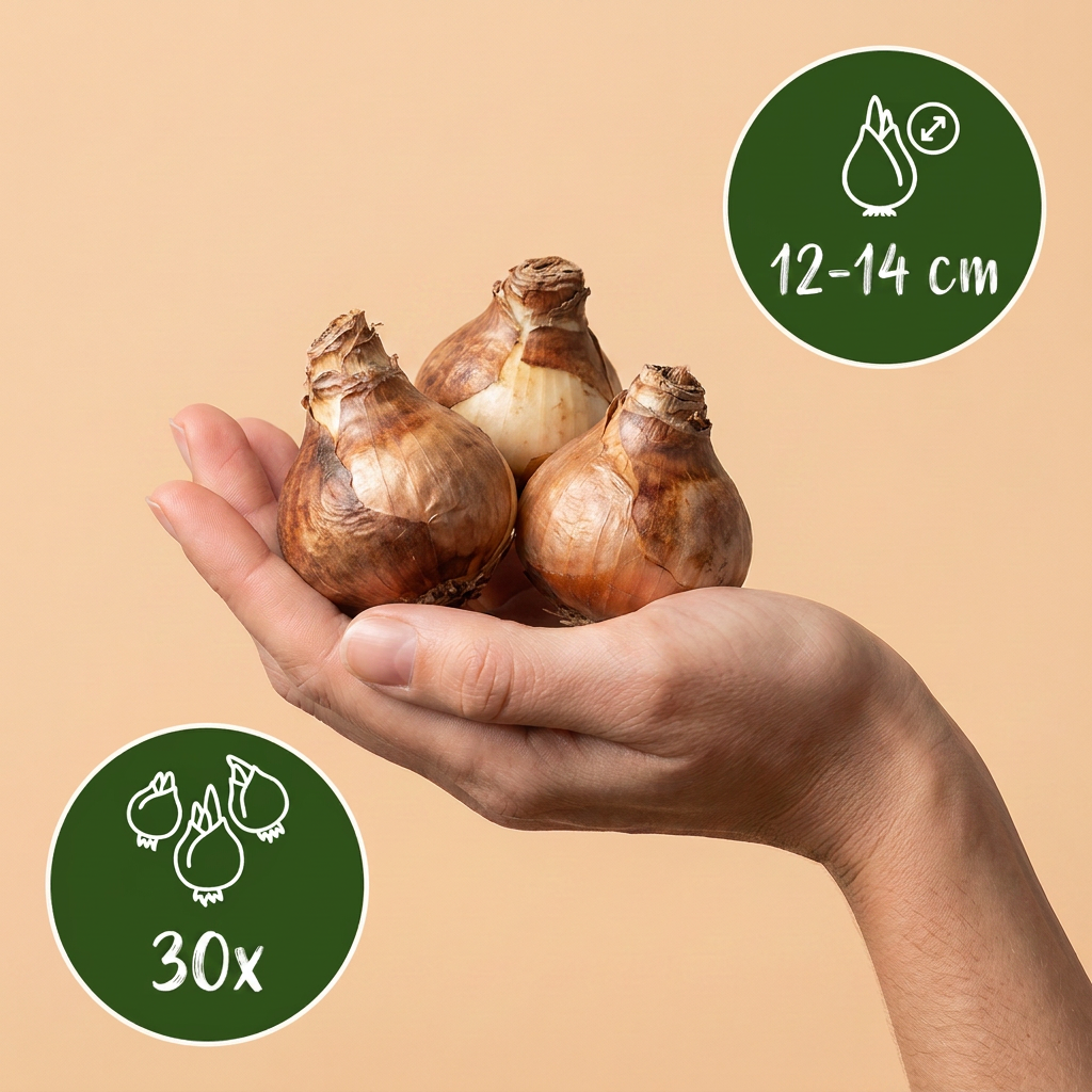 Mélange de narcisses « Large Cupped » – 30 bulbes (calibre 12/14)
