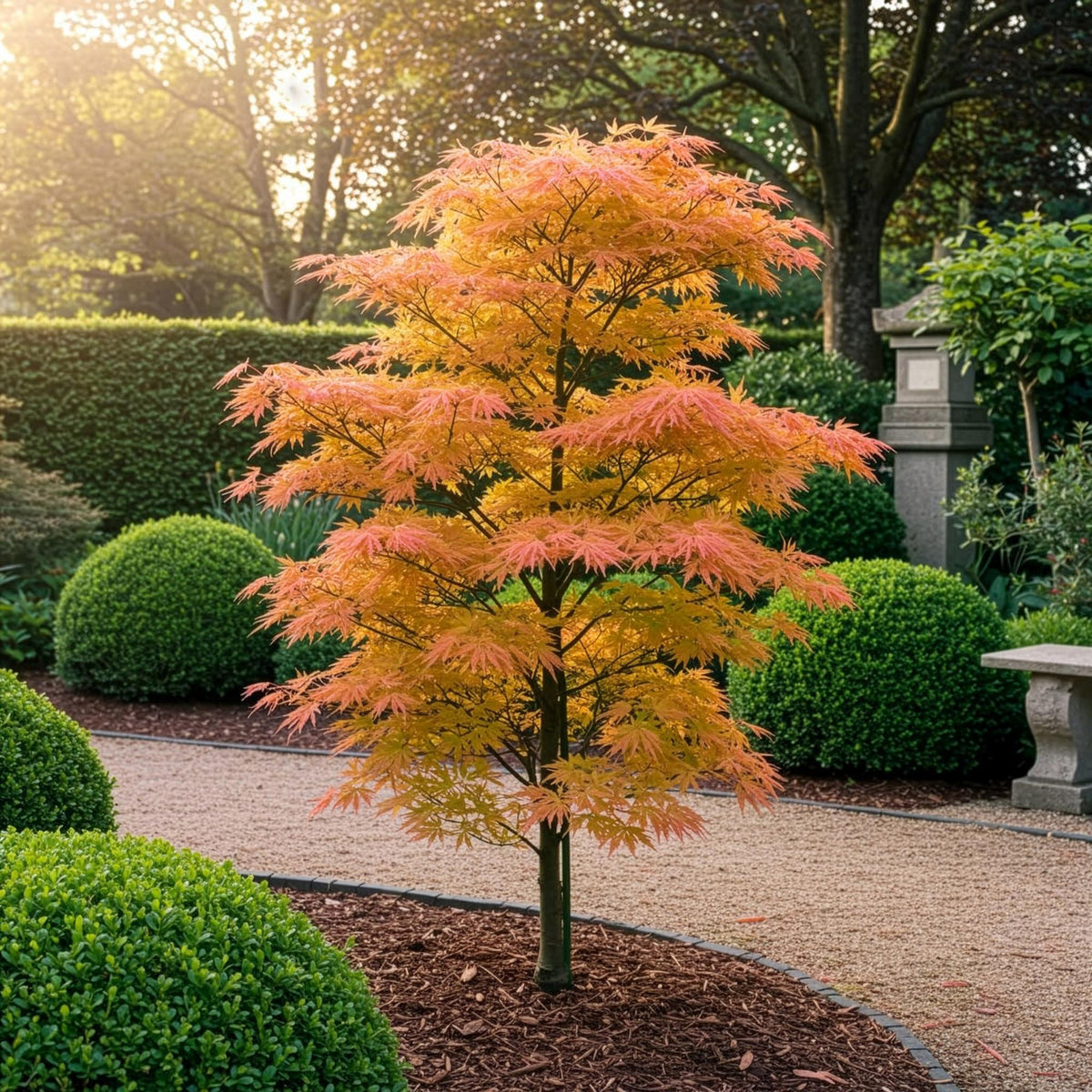 Acer palmatum 'Orange Dream' (Japanse esdoorn) – oranje – Ø12 cm, 35 cm hoog
