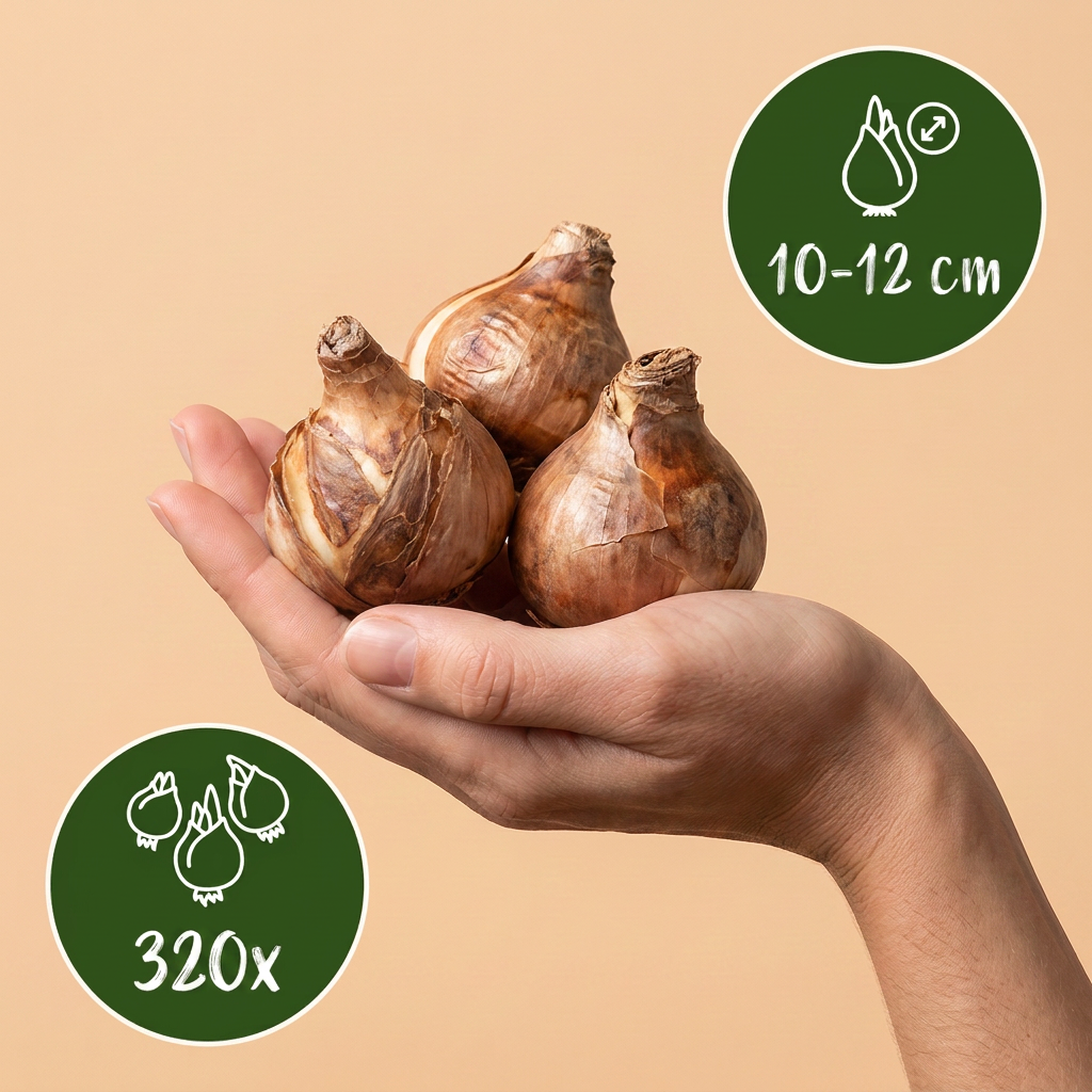 Narcissemix – 320 blomsterløg (løgstørrelse 10/12)