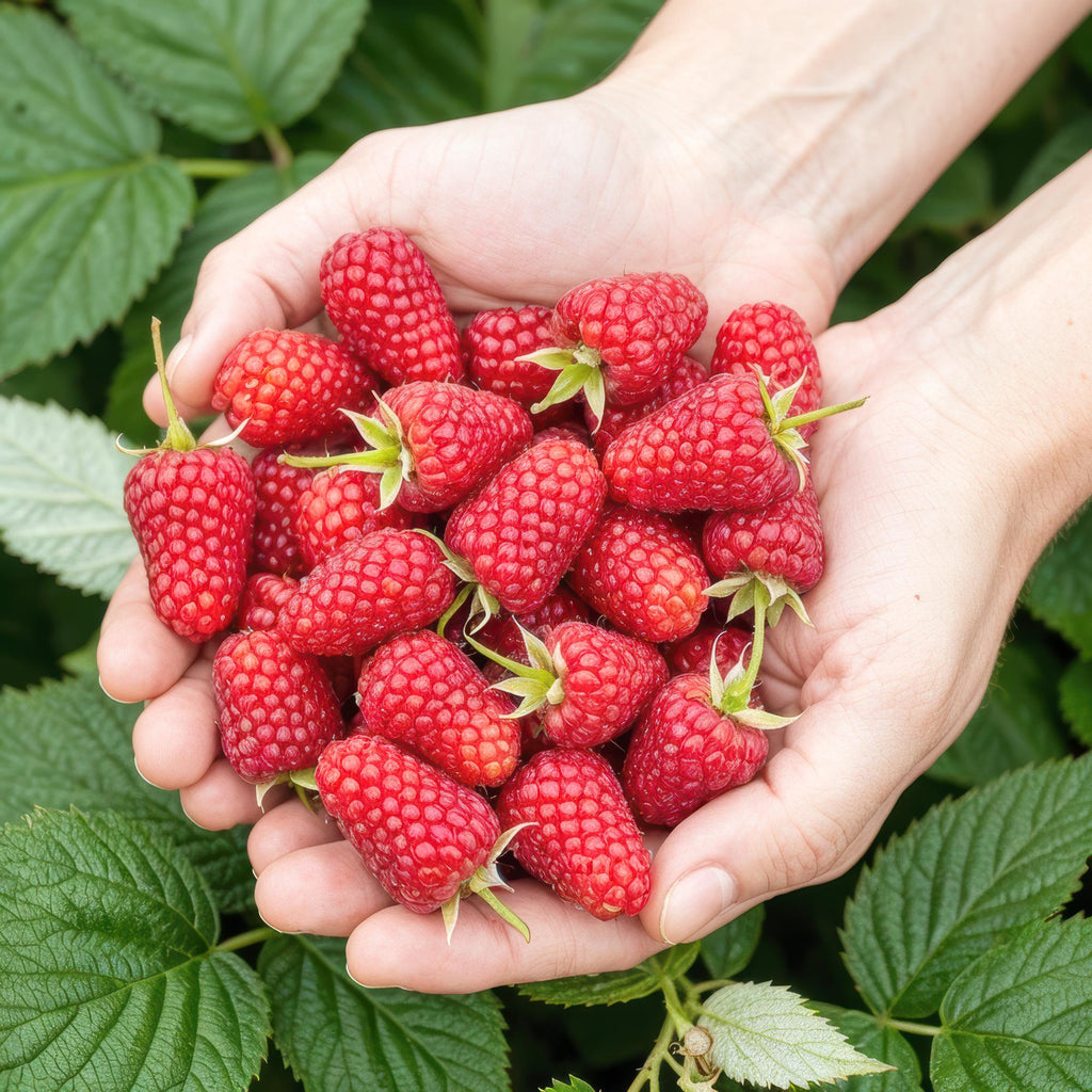 Rubus idaeus 'Heritage' (hindbær) – 3 planter, Ø9 cm, 35 cm høje – billede 4