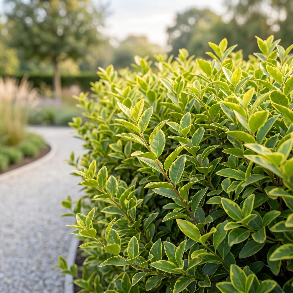 Ligustrum ovalifolium 'Aureum' (bontbladige liguster) – 16 planten, Ø9 cm, 35–45 cm hoog – foto 5