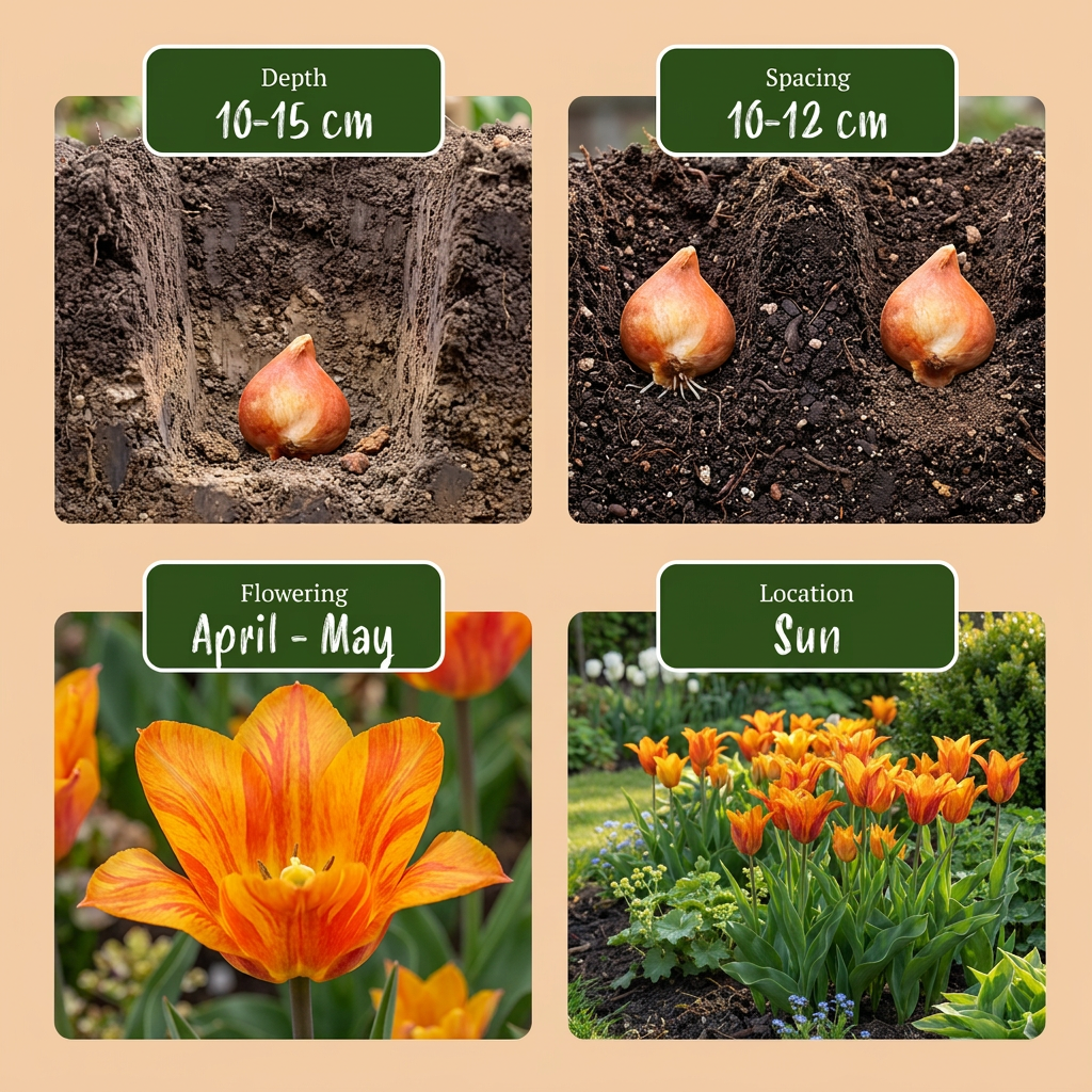 Tulpe 'Vendeeglobe' – 48 Blumenzwiebeln (Zwiebelgröße 11/12)