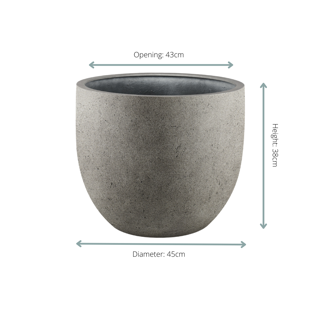 Pot Grigio New Egg Natural Concrete - D45 x H38