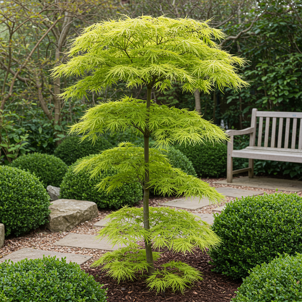 Acer palmatum 'Koto-no-ito' (Japanse esdoorn) – Ø19 cm, 70 cm hoog – foto 5