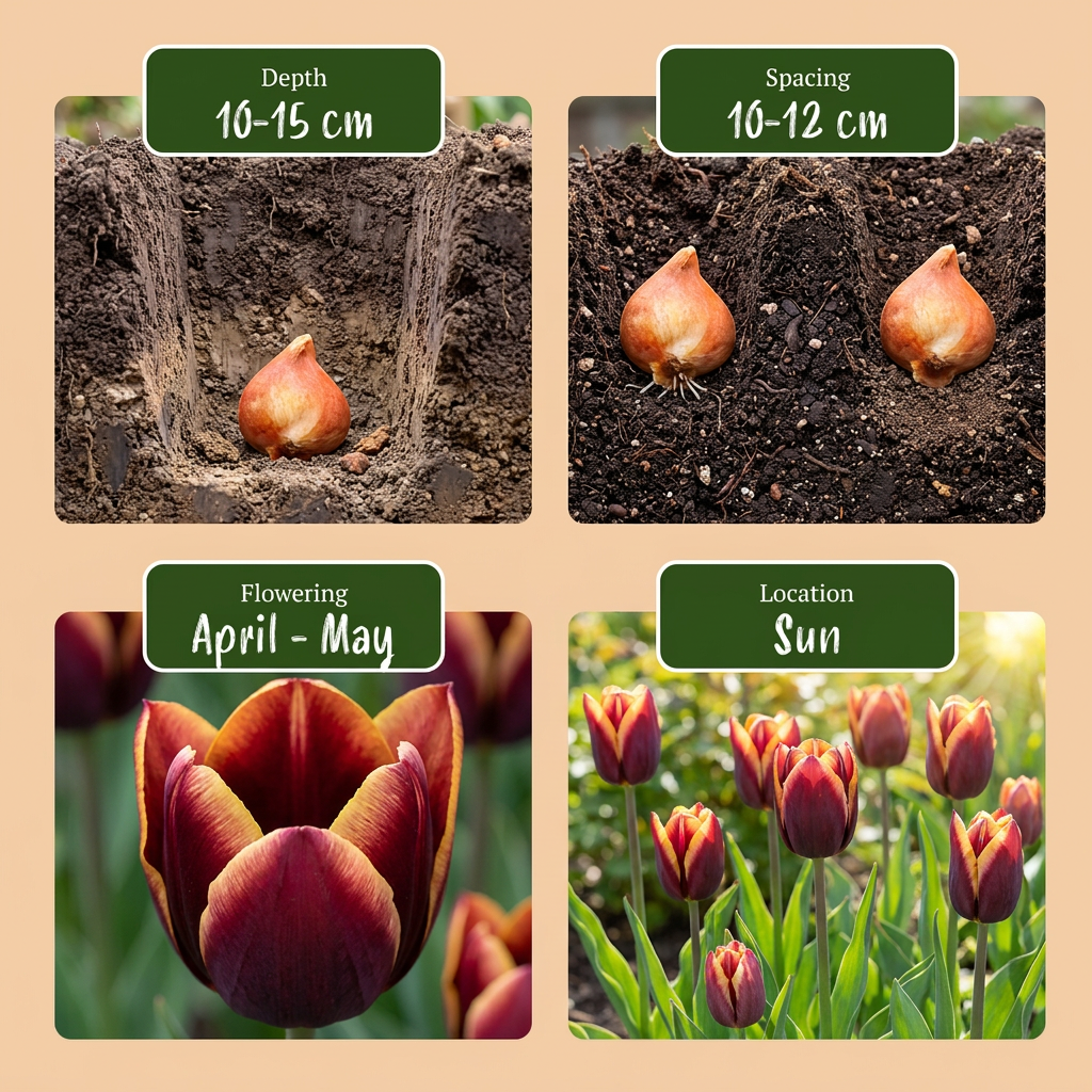 Tulpe 'My Favourite Topping' – 120 Blumenzwiebeln (Zwiebelgröße 11/12)