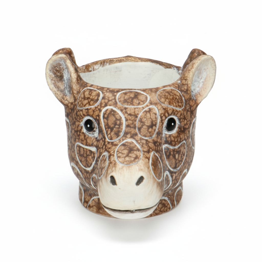 Pflanztopf Giraffe D11/14x11cm - Braun - D11/14x11cm