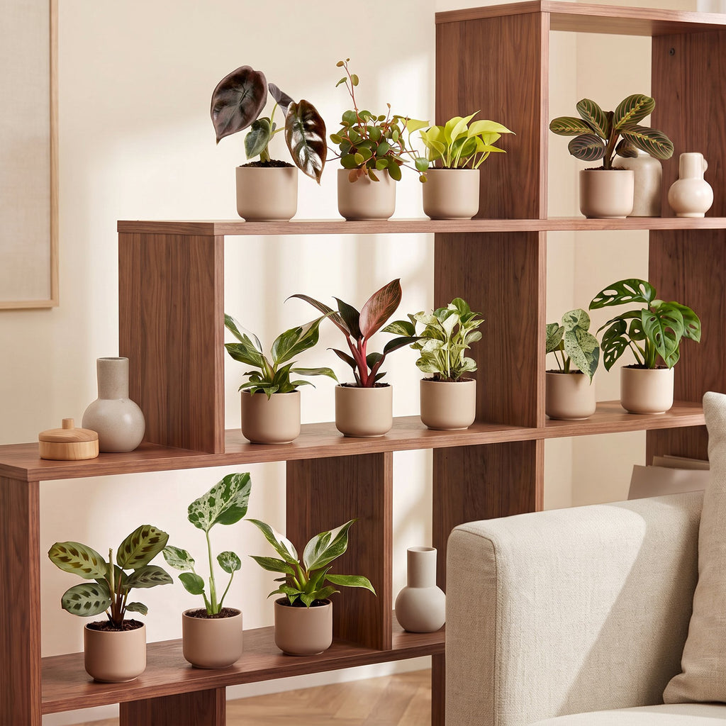 12× Box surprise de plantes d’intérieur – Ø6 cm, 5–15 cm de haut