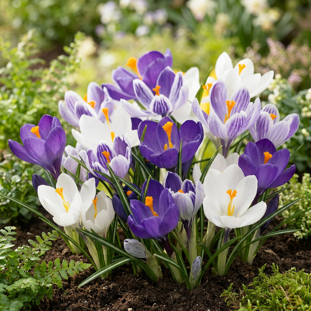 Krokus 'Blue-White' – 30 bloembollen (bolmaat 7/8)