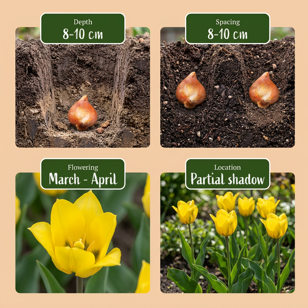 Waldtulpe (Tulipa sylvestris) – 20 Blumenzwiebeln (Zwiebelgröße 5/6)