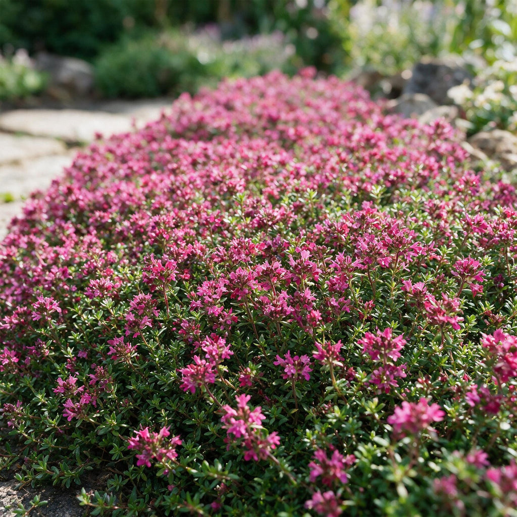 Thymus praecox 'Red Carpet' (smalbladet timian) – rosa-rød – Ø11 cm, 15–25 cm høj