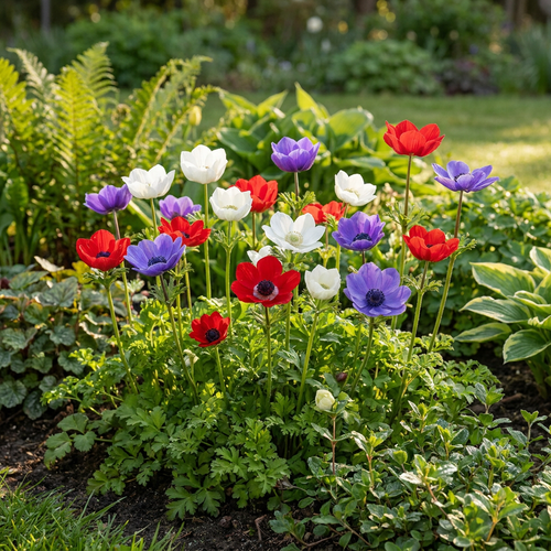 Anemonenmix 'De Caen' – 60 Blumenzwiebeln (Zwiebelgröße 5/6)