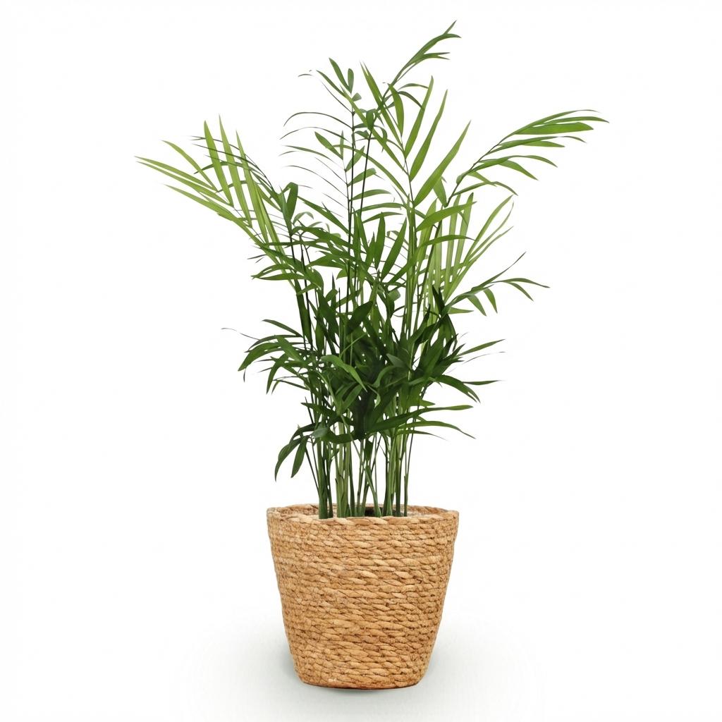 Palmier doré (Dypsis) avec panier – Ø12 cm, 15 cm de haut