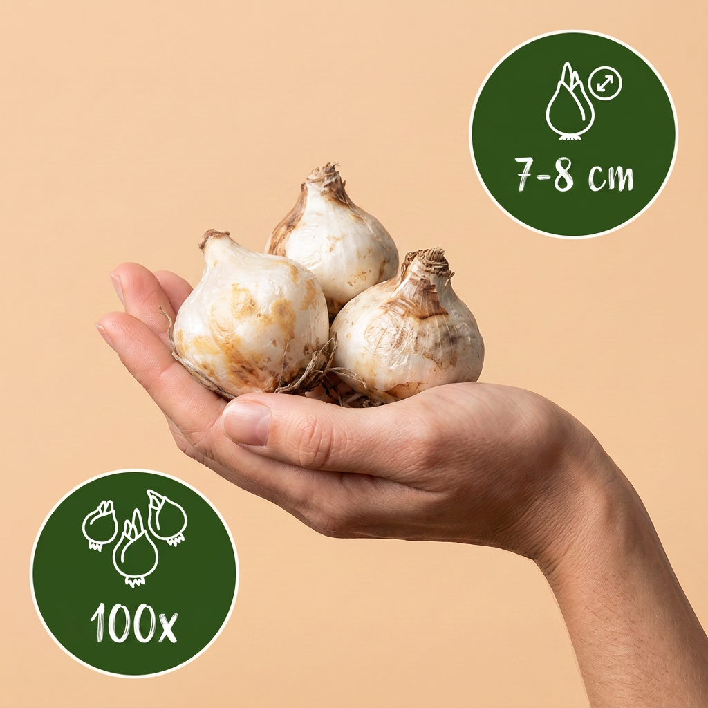 Armeense druifhyacint (Muscari armeniacum) – 100 bloembollen (bolmaat 7/8)