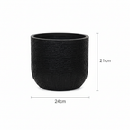 Capi Nature Skin Pot Bol Antraciet - D24cm - H21cm