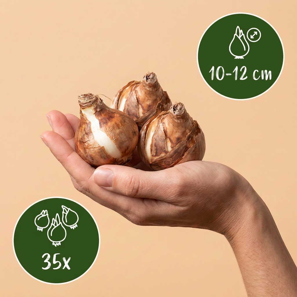 Blumenzwiebelpaket Trockengarten – 35 Blumenzwiebeln (Zwiebelgröße 10/12)