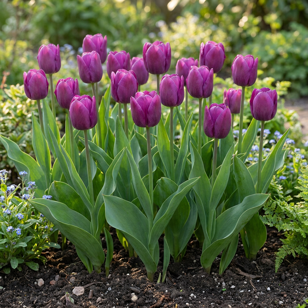 Tulpe 'Triumph Purple' – 60 Blumenzwiebeln (Zwiebelgröße 11/12)