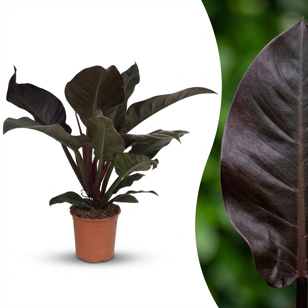 Philodendron Imperial Red – Ø19 cm, 60 cm de haut